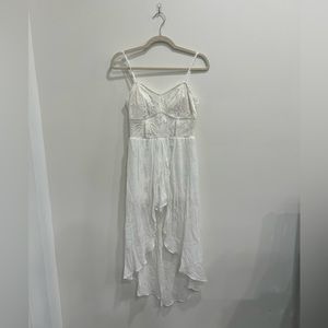 COPY - White Lace Dress with Romper Underneath